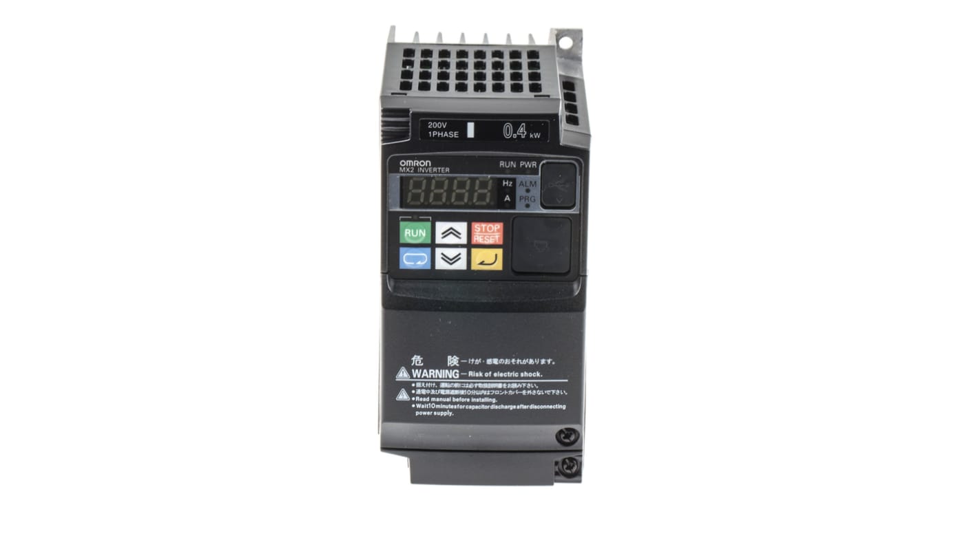 Omron Inverter Drive, 0.4 kW, 1 Phase, 230 V ac, 3.0 A, MX2 Series