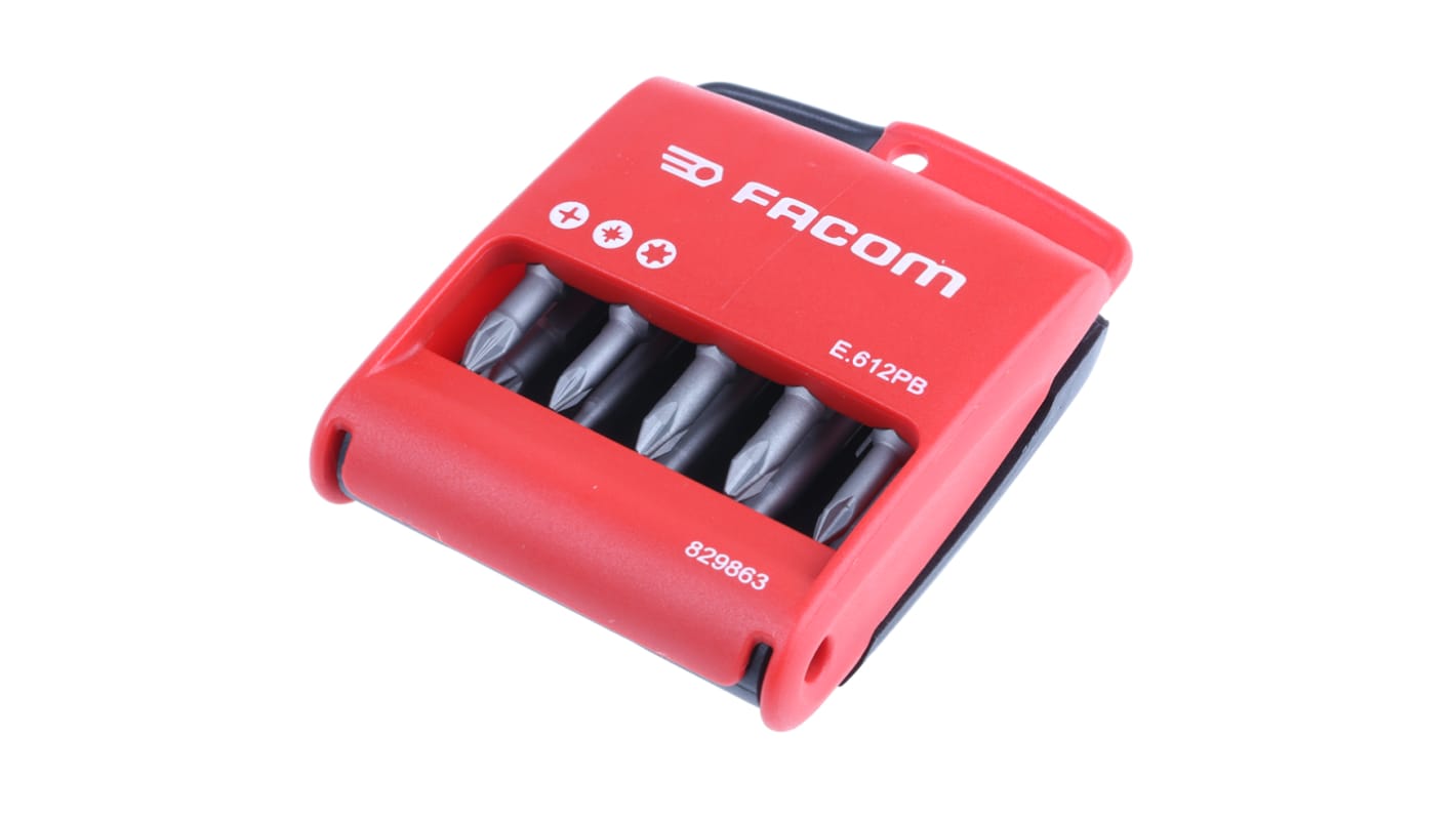 Facom Driver Bit Set 10 Pieces, Phillips, Pozidriv, Torx