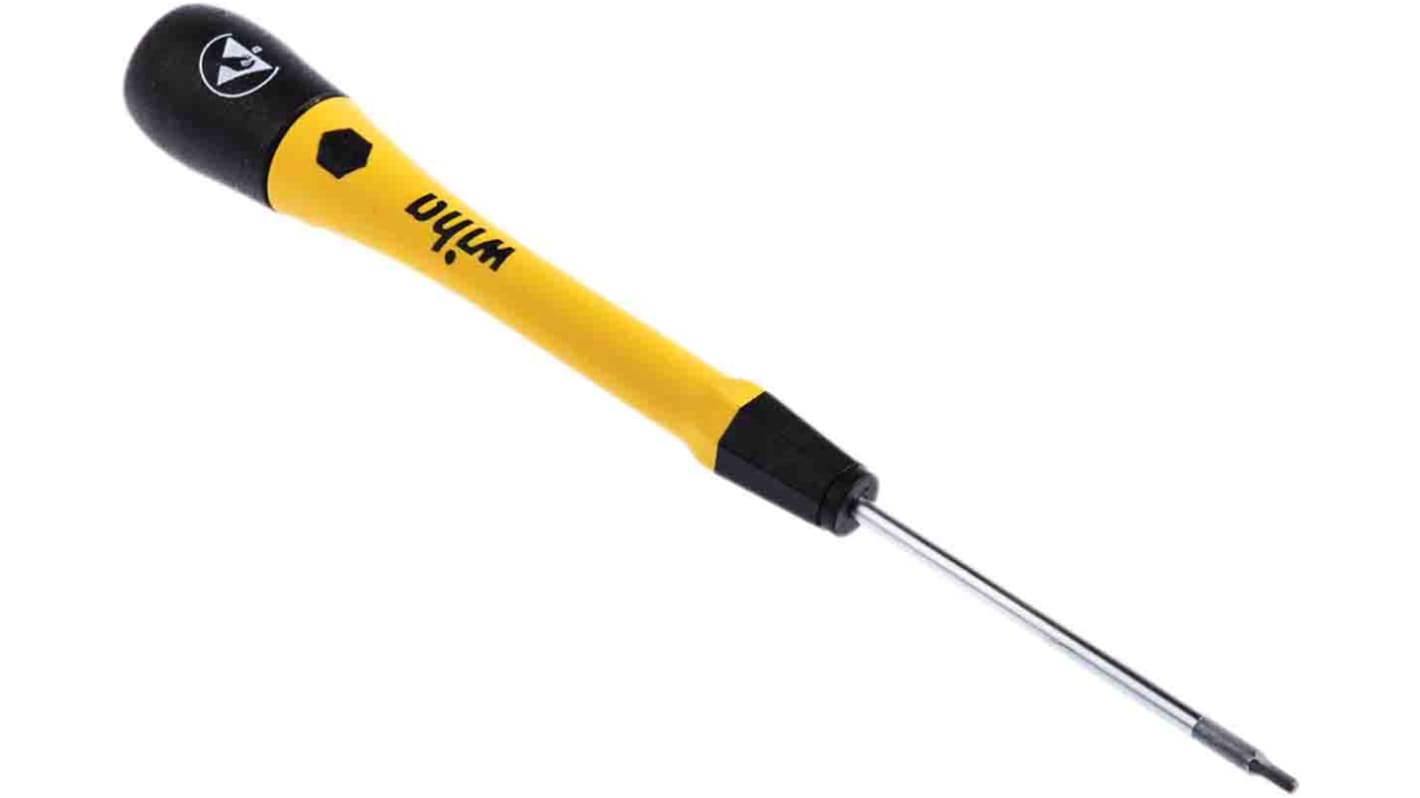 Wiha Tools Hexagon Screwdriver, 1.5 mm Tip, 50 mm Blade, 145 mm Overall