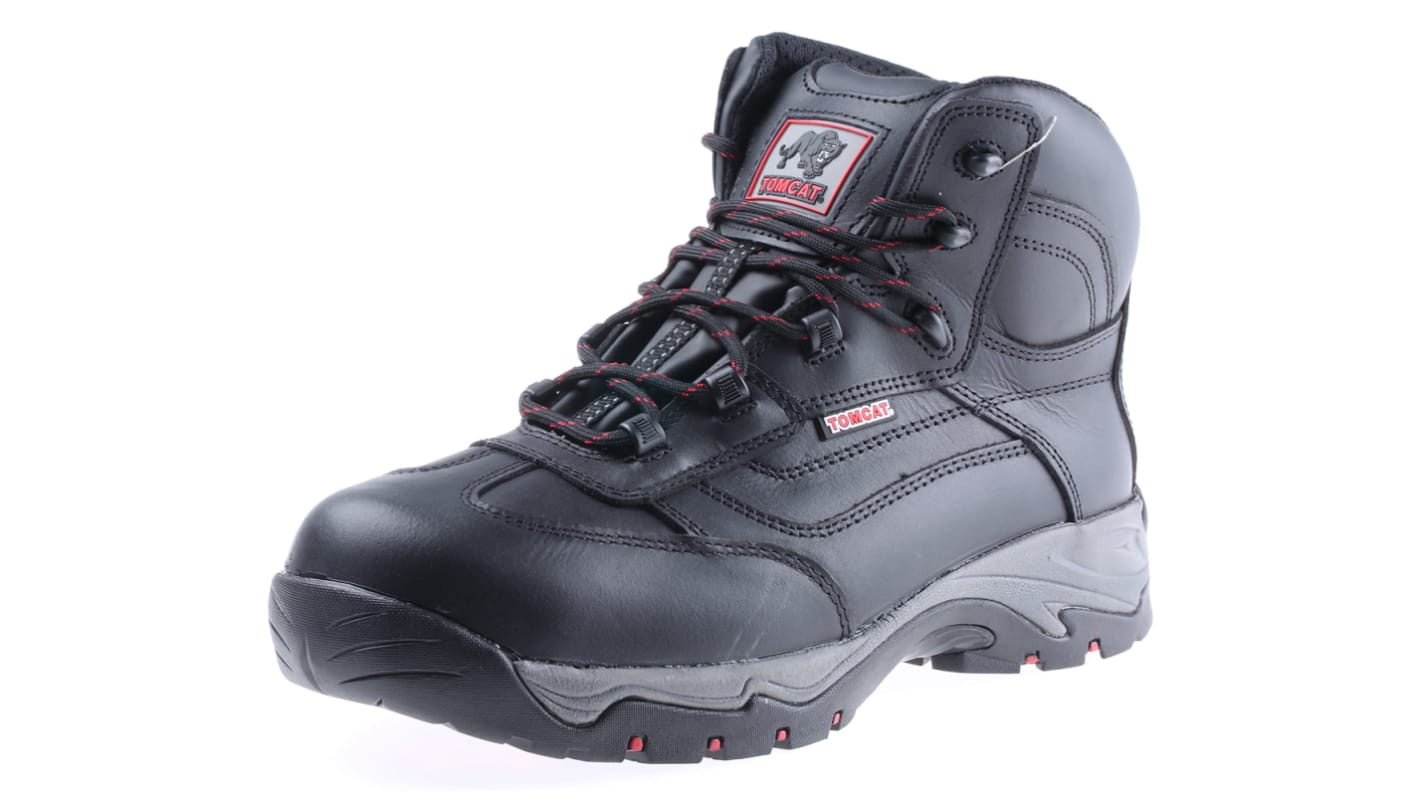 RS PRO Black Composite Toe Capped Men's Safety Boots, UK 9, EU 43