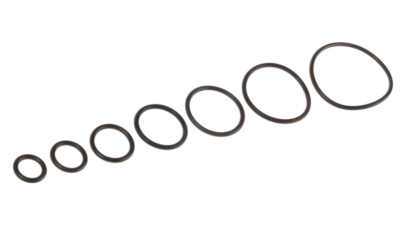 RS PRO Imperial ORing Face Seal Kit Nitrile, Kit Contents 230 Pieces RS