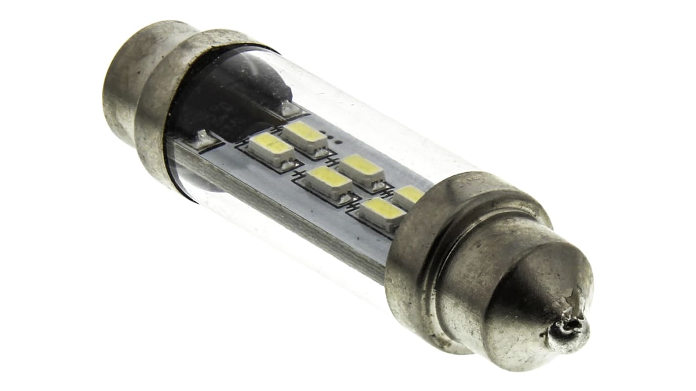 Bombilla LED para coche, tipo Festoon JKL Components, 12→24 V, Blanco Frío, 45 lm