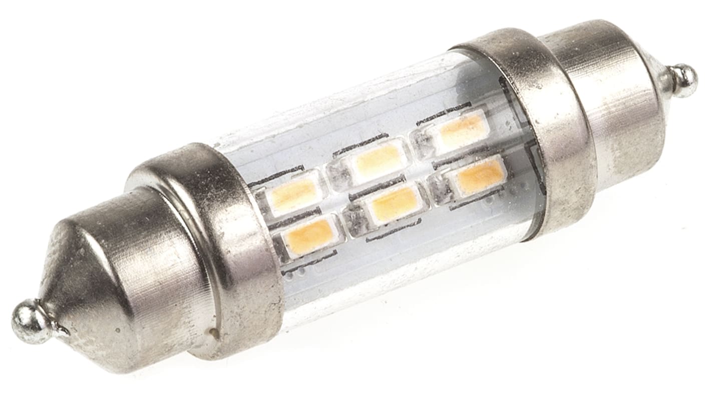 Automobilová žárovka LED, Festoon, 12 V, barevný tón: Teplá bílá JKL Components