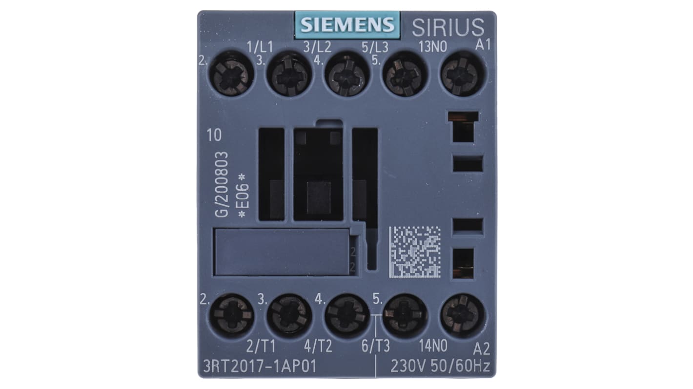 3RT2017-1AP01 | Siemens SIRIUS 3RT2 Leistungsschütz / 230 V ac Spule, 3 ...