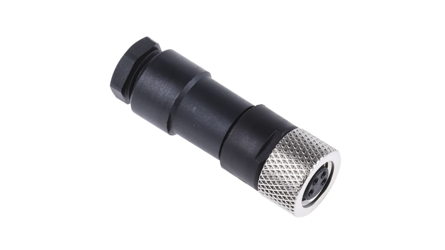 binder Circular Connector, 4 Contacts, Cable Mount, M8 Connector, Socket, Female, IP67, 768 Series