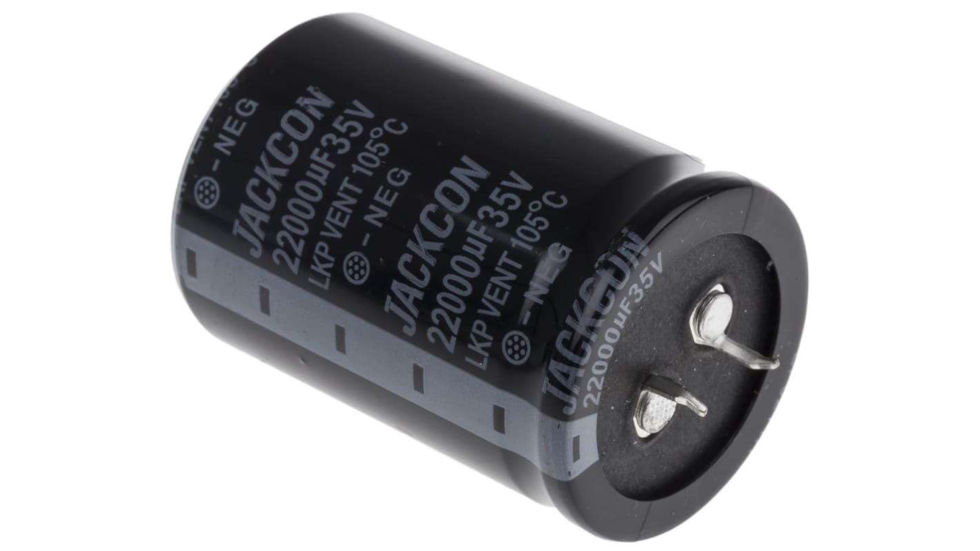 RS PRO Snap-In Aluminium-Elektrolyt Kondensator 4700μF ±20% / 35V dc, Ø 22mm x 35mm x 35mm, bis 105°C