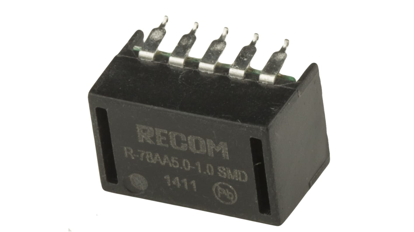 Regolatore switching Recom, ingresso 6.5 → 18V cc, uscita 5V cc, 1A