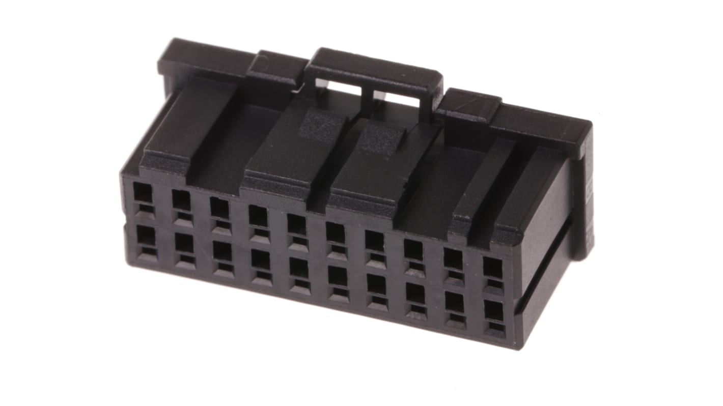 Carcasa de conector TE Connectivity 1-1827864-0, Serie Dynamic 1000, paso: 2.5mm, 20 contactos, 2 filas, Recto, Hembra