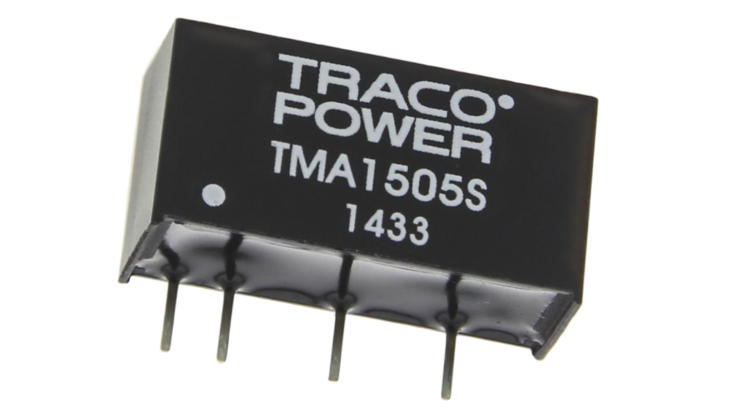 Convertisseur DC-DC TRACOPOWER, TMA, Montage traversant, 1W, 1 sortie, 5V c.c., 200mA