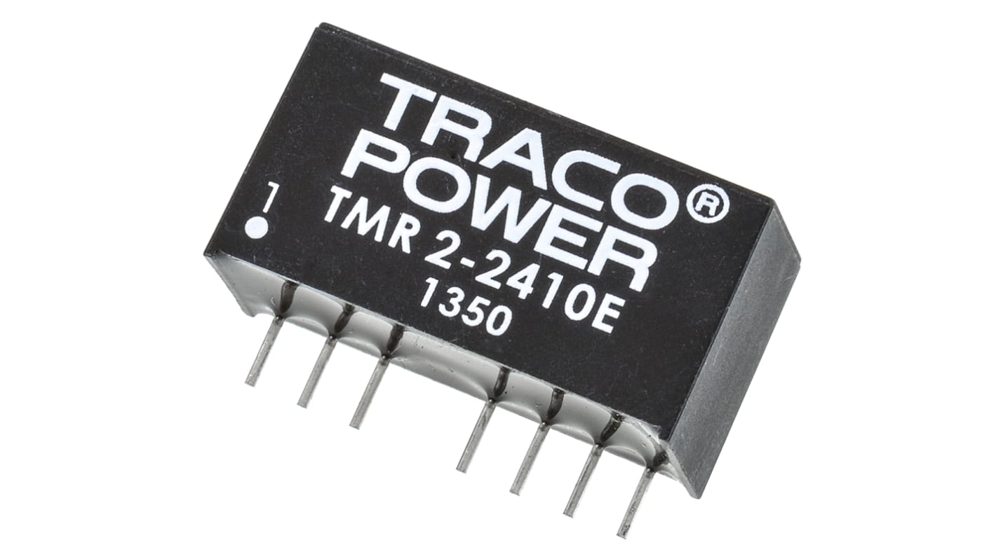 TRACOPOWER TMR 2E DC-DC Converter, 3.3V dc/ 500mA Output, 18 → 36 V dc Input, 2W, Through Hole, +85°C Max Temp
