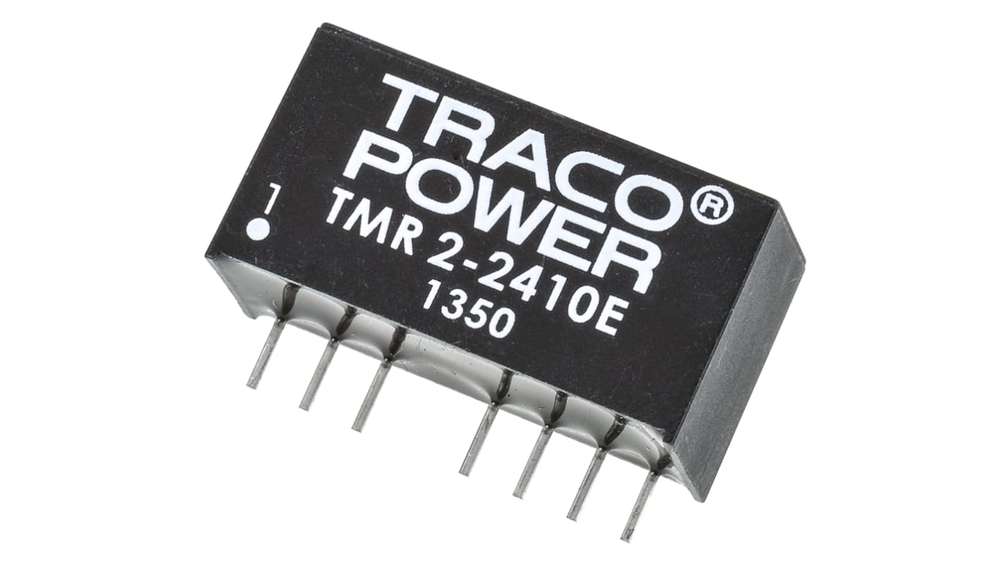 Convertisseur DC-DC TRACOPOWER, TMR 2E, Montage traversant, 2W, 1 sortie, 3.3V c.c., 500mA