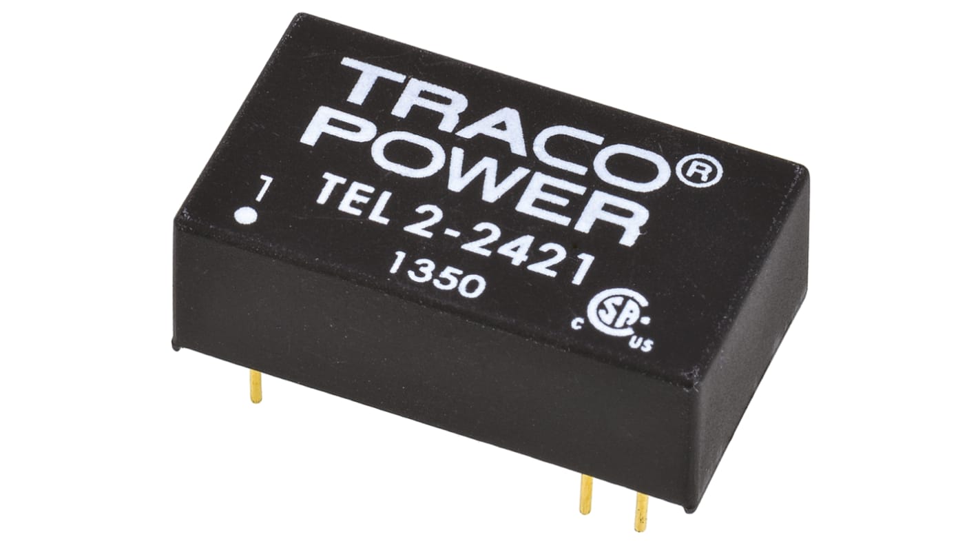 Convertidor dc-dc 2W, Salida ±5V dc, ±200mA, ±2%