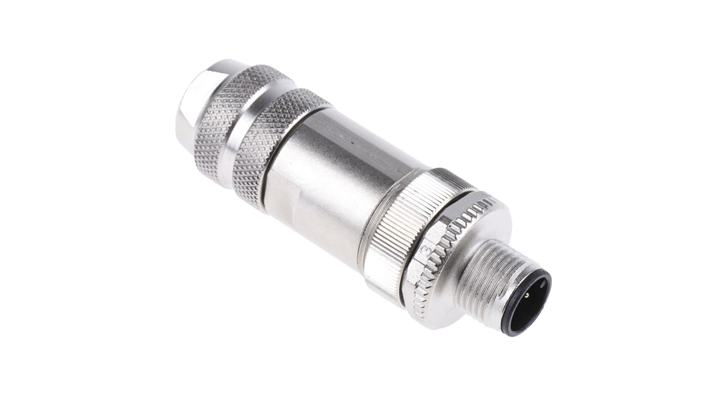 binder Circular Connector, 5 Contacts, Cable Mount, M12 Connector, Plug, Male, IP67, 713 Series