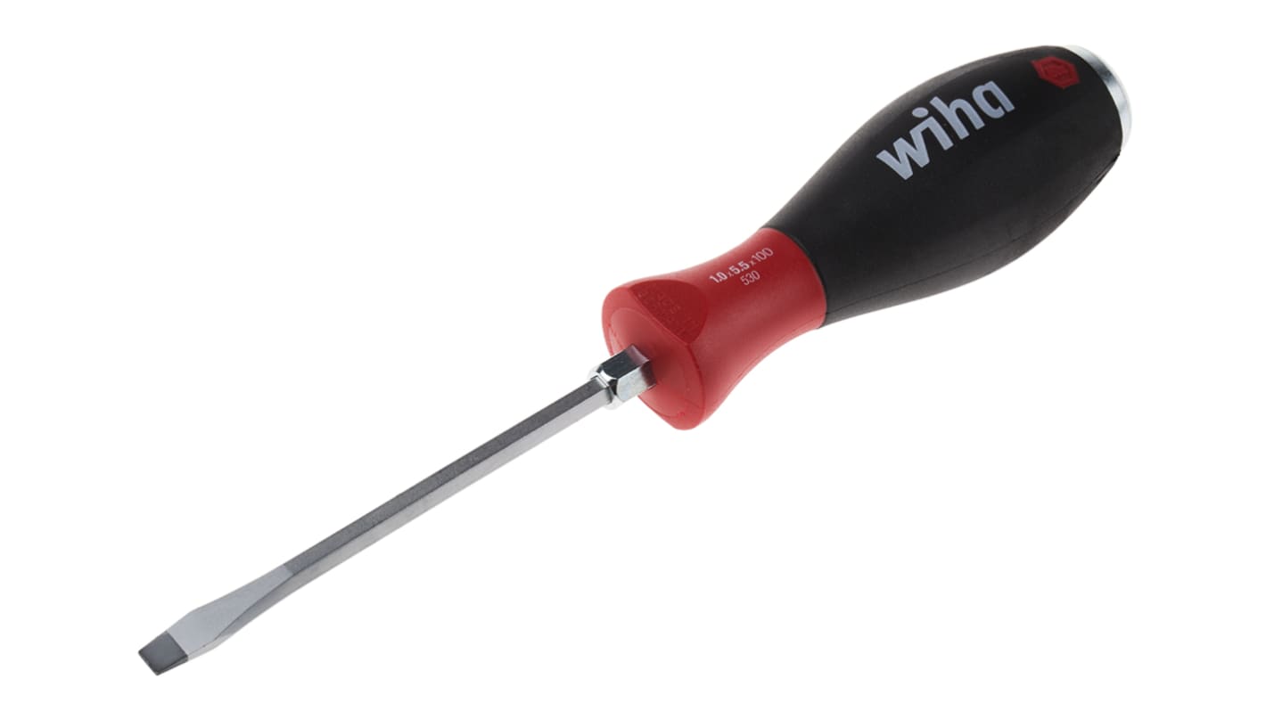 Wiha Tools Flat, 5.5 mm Tip, 100 mm Blade, 213 mm Overall