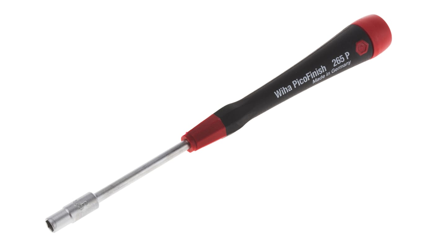 Wiha Tools 4.5 mm Sechskant Steckschlüssel-Einsatz Standard-Schraubendreher, CrVMo-Stahl, 160 mm / Klinge 60 mm