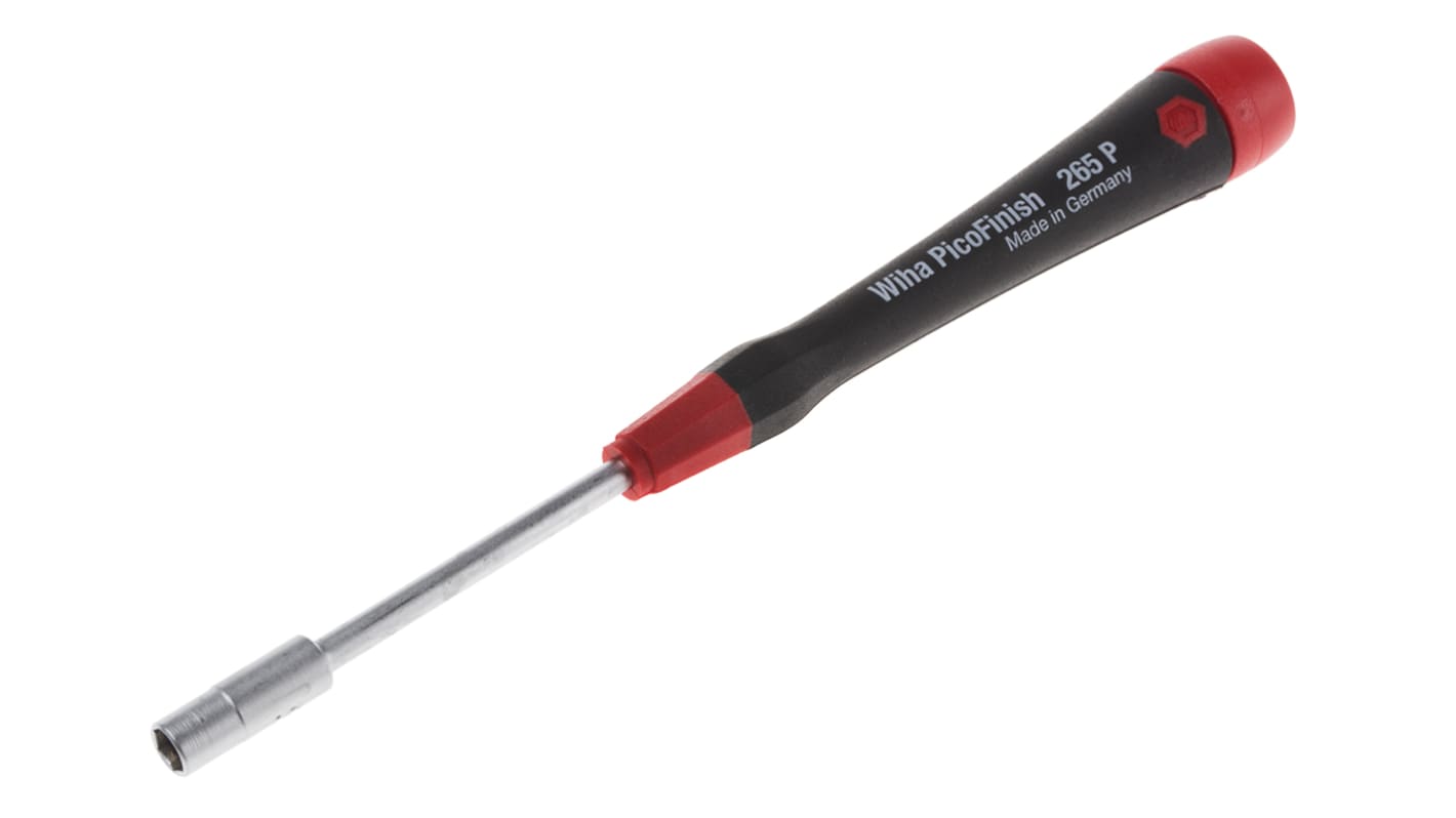 Wiha Hexagon Nut  Screwdriver, 5 mm Tip, 60 mm Blade, 160 mm Overall