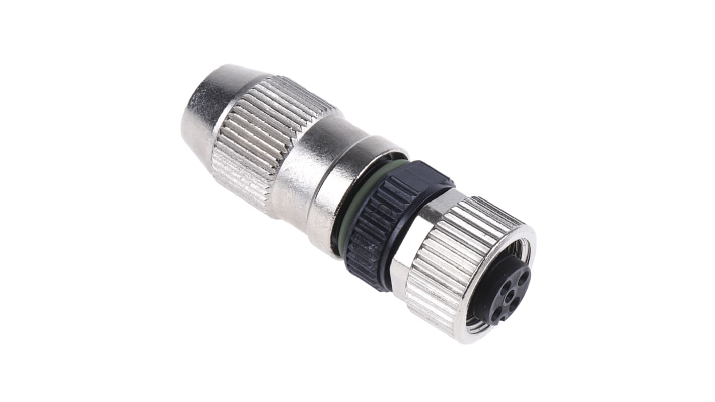 HARTING Circular Connector, 4 Contacts, Cable Mount, M12 Connector, Socket, Female, IP65, IP67, Harax M12 Series