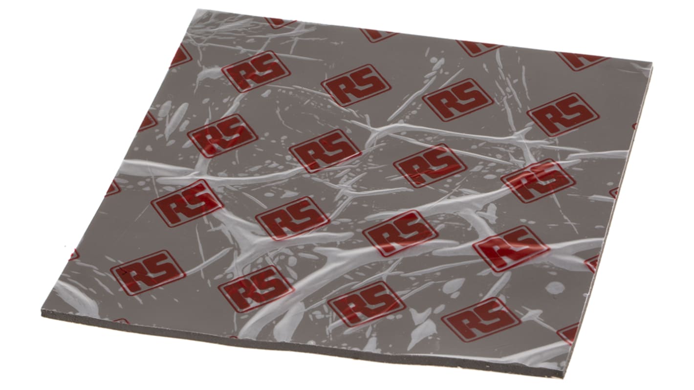 Lamiera interfaccia termica RS PRO, 150 x 150mm, spessore 3mm, 3.2W/m·K, Adesivo