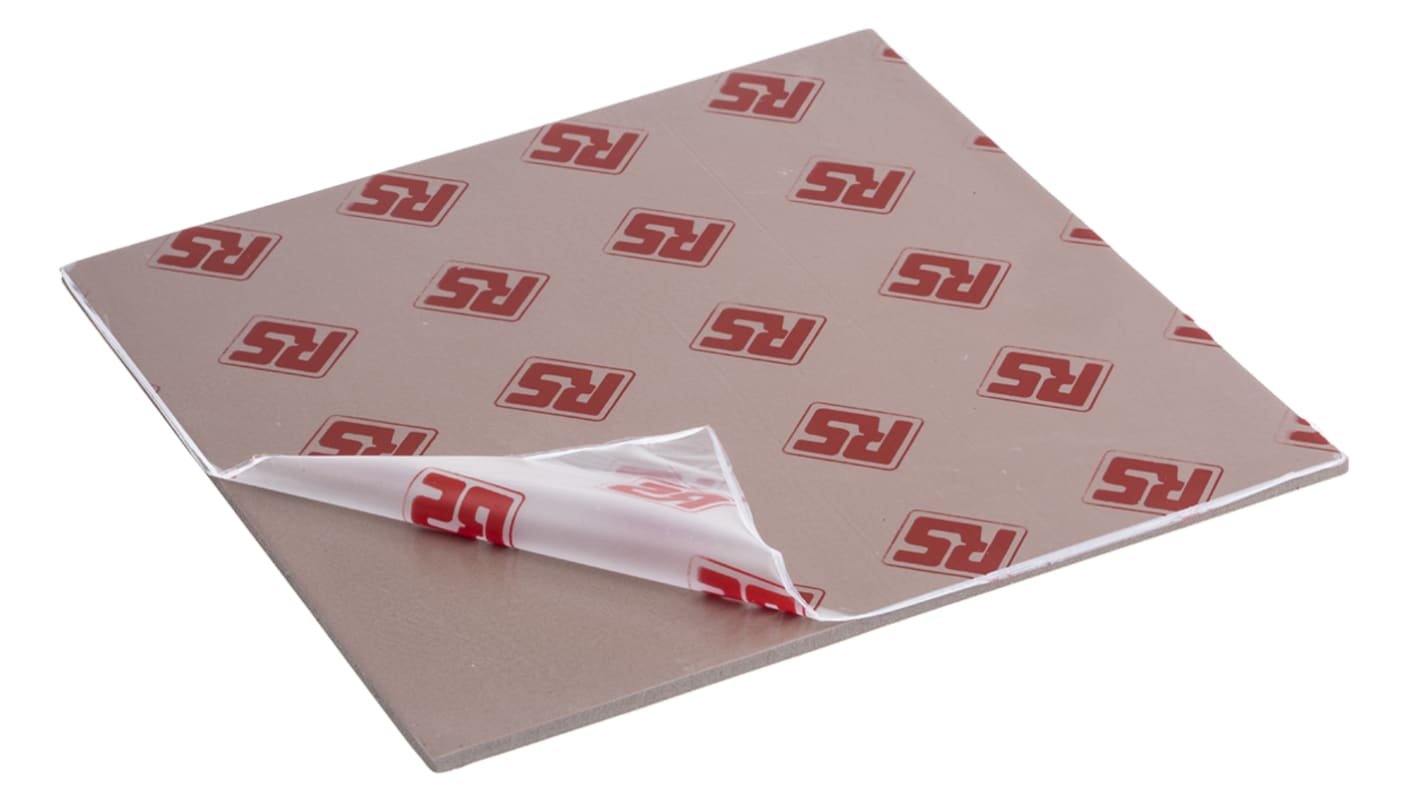 RS PRO Self-Adhesive Thermal Interface Sheet, 3mm Thick, 1.6W/m·K, 150 x 150mm