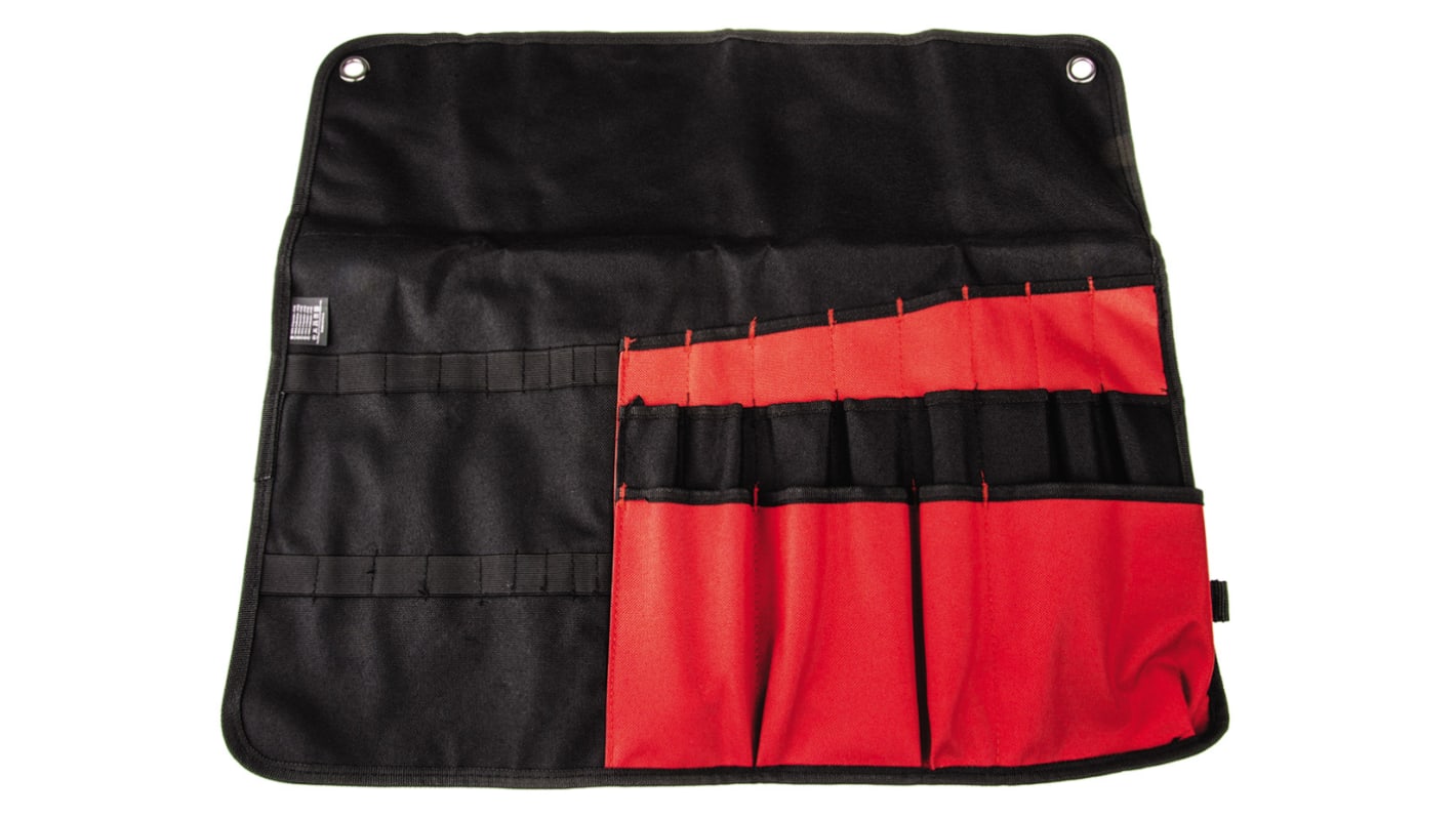 Plano Black, Red Polyester Tool Roll, 500mm x 600mm