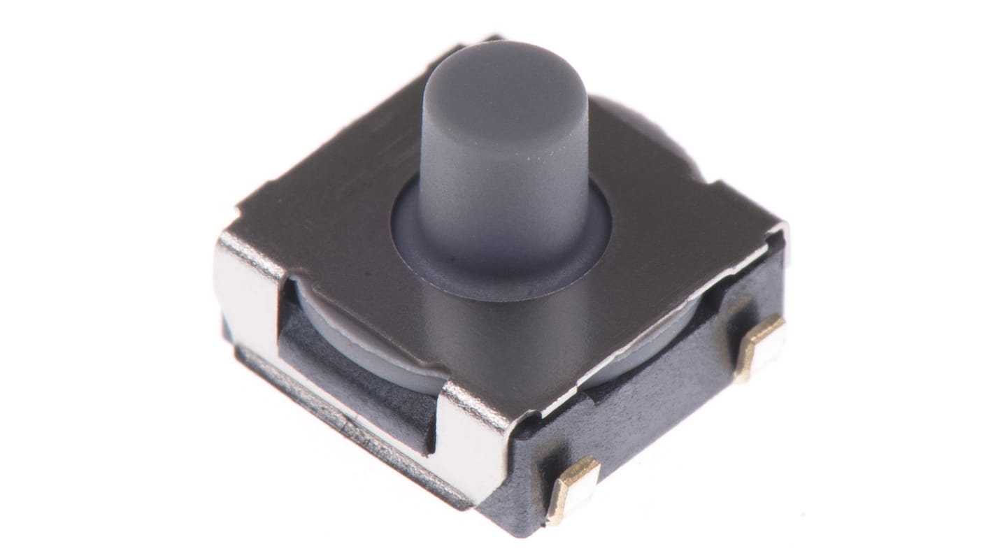 IP67 Blue Tactile Switch, SPST 50 mA @ 24 V dc 2.6mm Through Hole