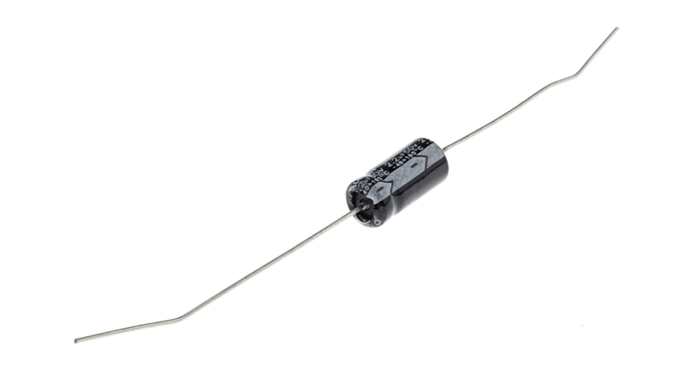 RS PRO, THT Aluminium-Elektrolyt Kondensator 2.2μF ±20% / 50V dc, Ø 6mm x 13mm x 13mm, bis 105°C