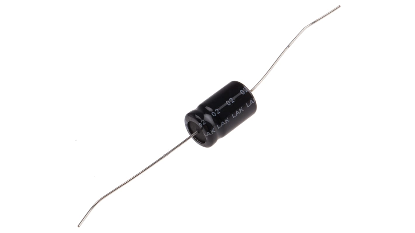 RS PRO 2.2μF Aluminium Electrolytic Capacitor 450V dc, Axial, Through Hole