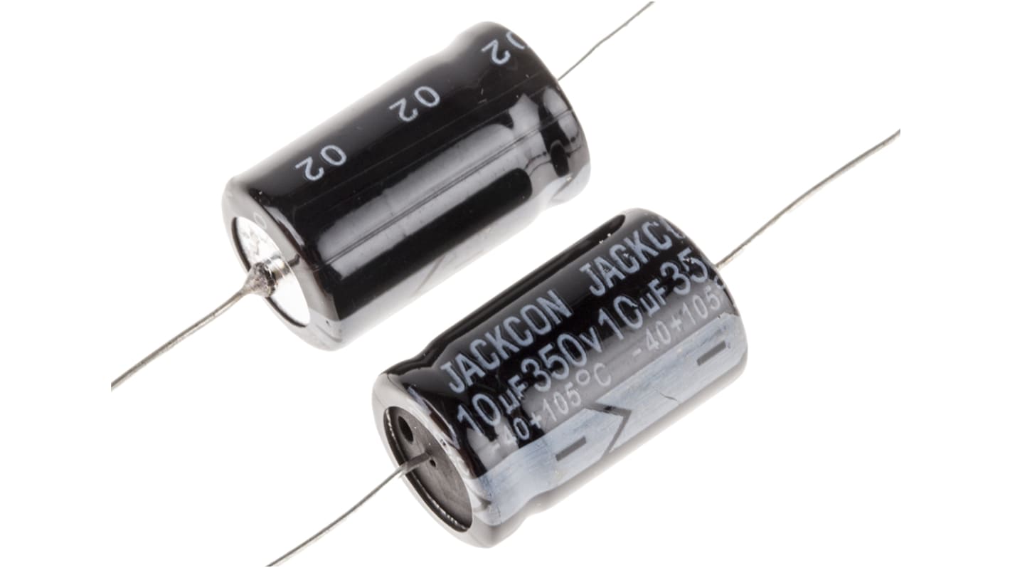 RS PRO, THT Aluminium-Elektrolyt Kondensator 10μF ±20% / 350V dc, Ø 13mm x 22mm x 22mm, bis 105°C