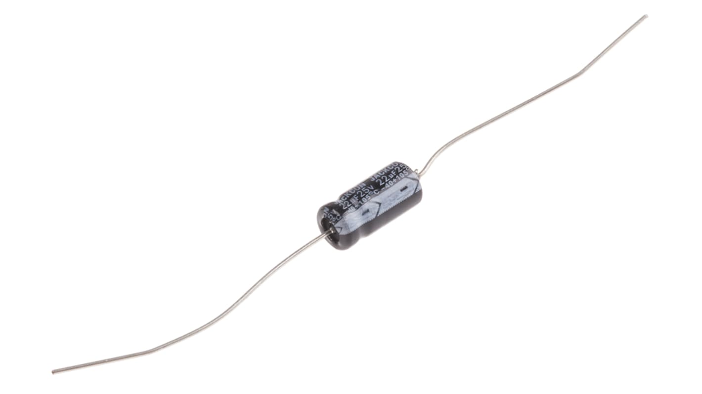 RS PRO, THT Aluminium-Elektrolyt Kondensator 22μF ±20% / 25V dc, Ø 6mm x 13mm x 13mm, bis 105°C