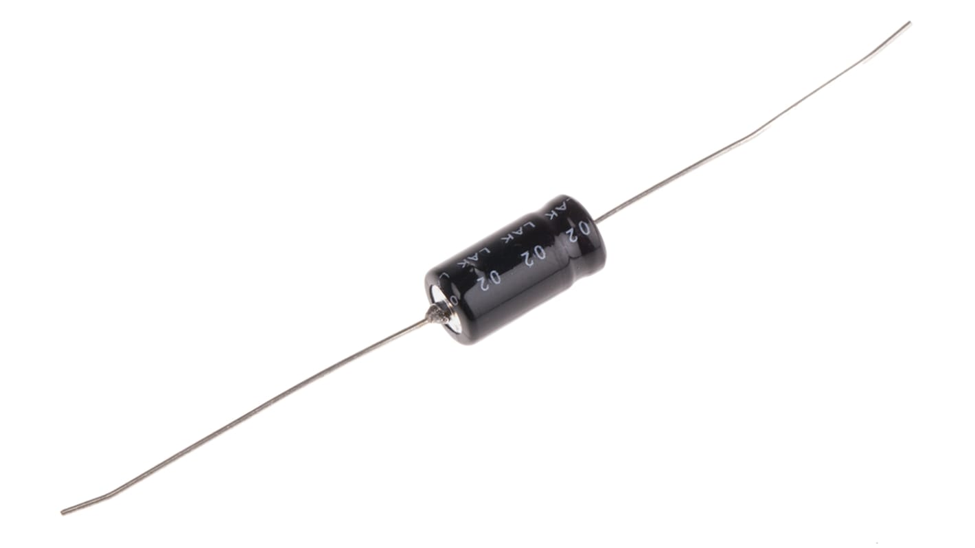 RS PRO 220μF Aluminium Electrolytic Capacitor 16V dc, Axial, Through Hole