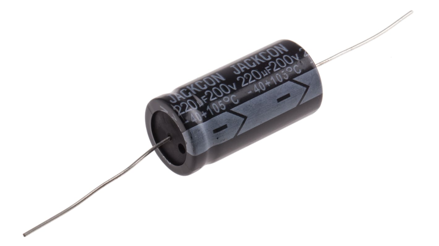 RS PRO 220μF Electrolytic Capacitor 200V dc, Through Hole