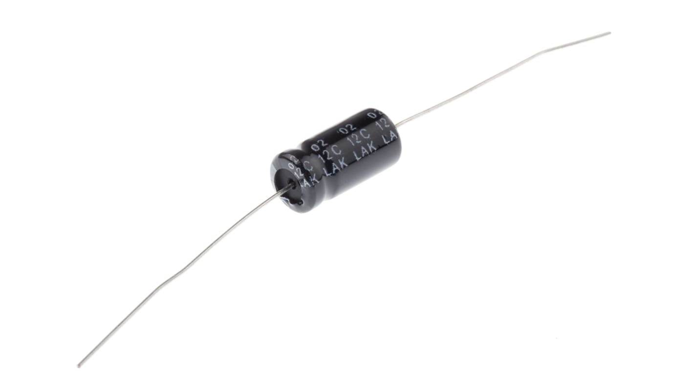 RS PRO 330μF Aluminium Electrolytic Capacitor 16V dc, Axial, Through Hole