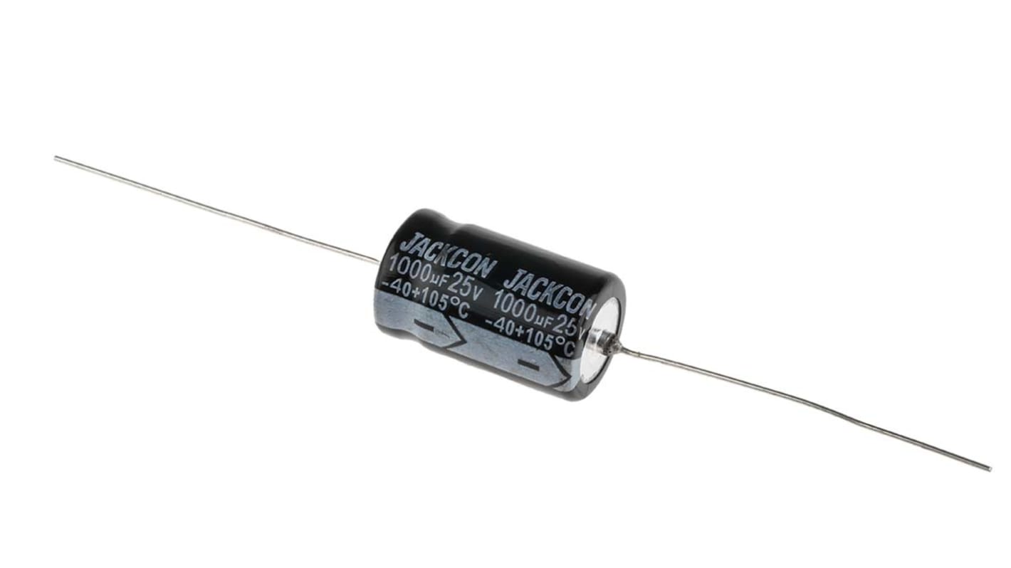 RS PRO, THT Aluminium-Elektrolyt Kondensator 1000μF ±20% / 25V dc, Ø 13mm x 26mm x 26mm, bis 105°C