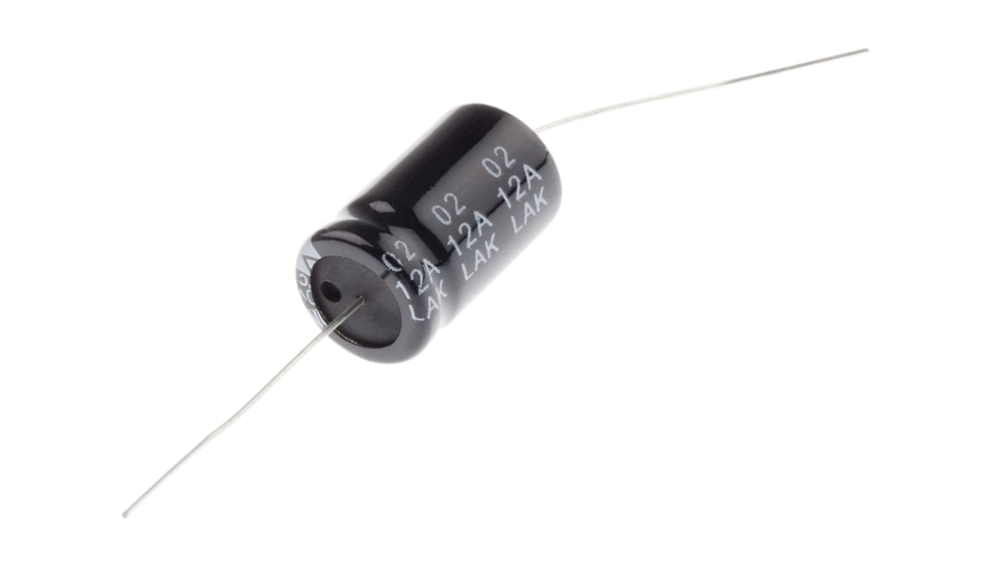 RS PRO, THT Aluminium-Elektrolyt Kondensator 2200μF ±20% / 10V dc, Ø 13mm x 22mm x 22mm, bis 105°C