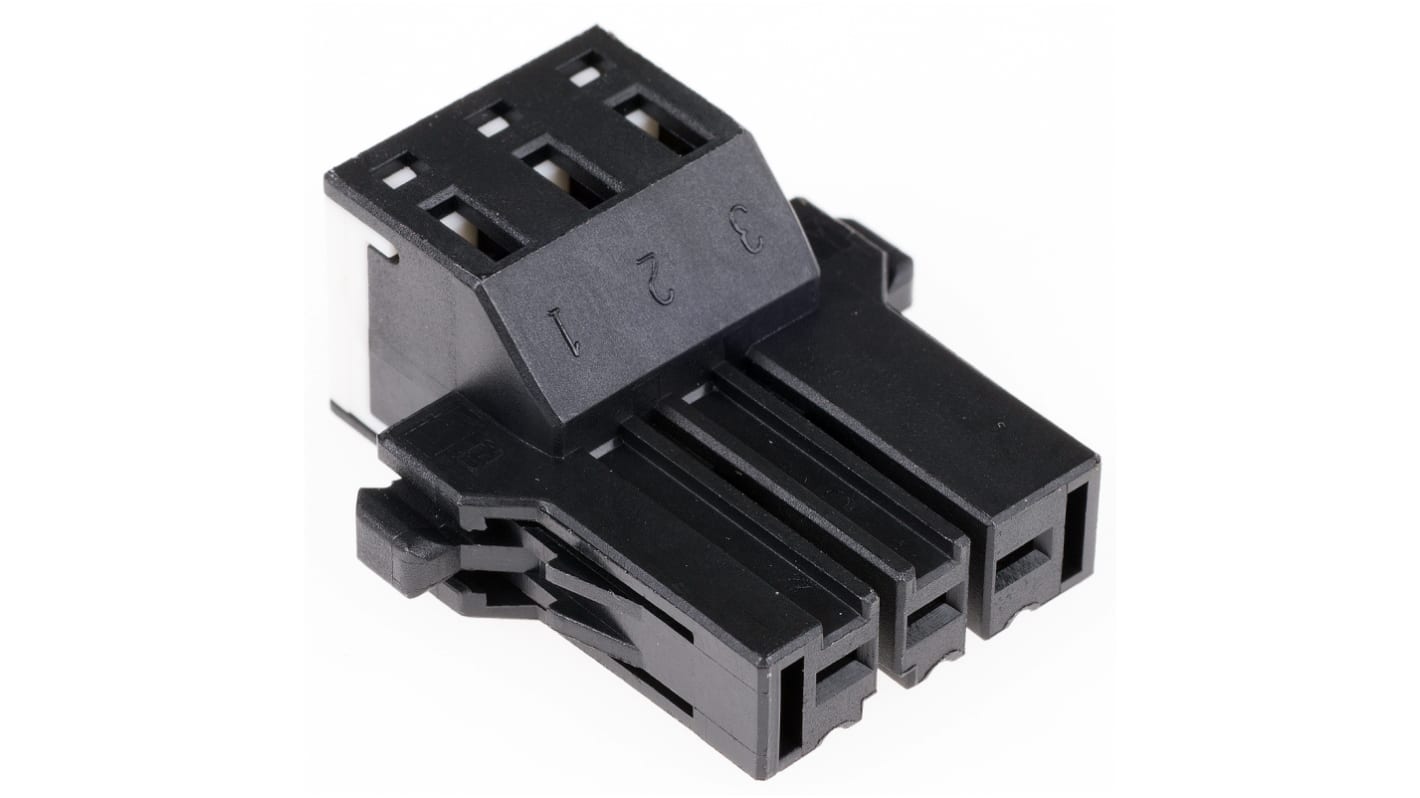 JST, J300 Female Connector Housing, 5.08mm Pitch, 3 Way, 1 Row