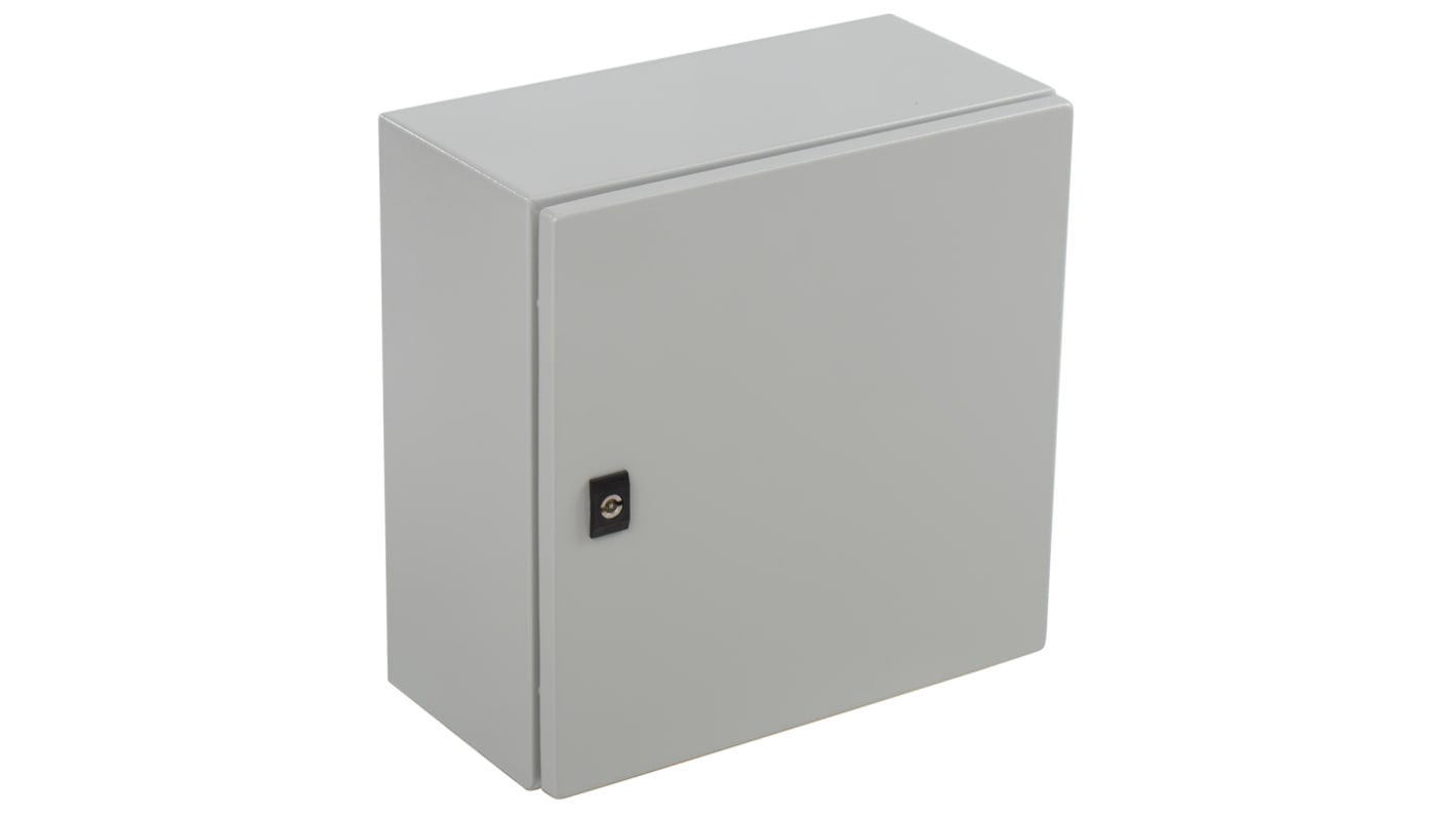 Contenitore a parete con portello Piatta Schneider Electric in Acciaio 400 x 400 x 200mm, col. Grigio, IP66