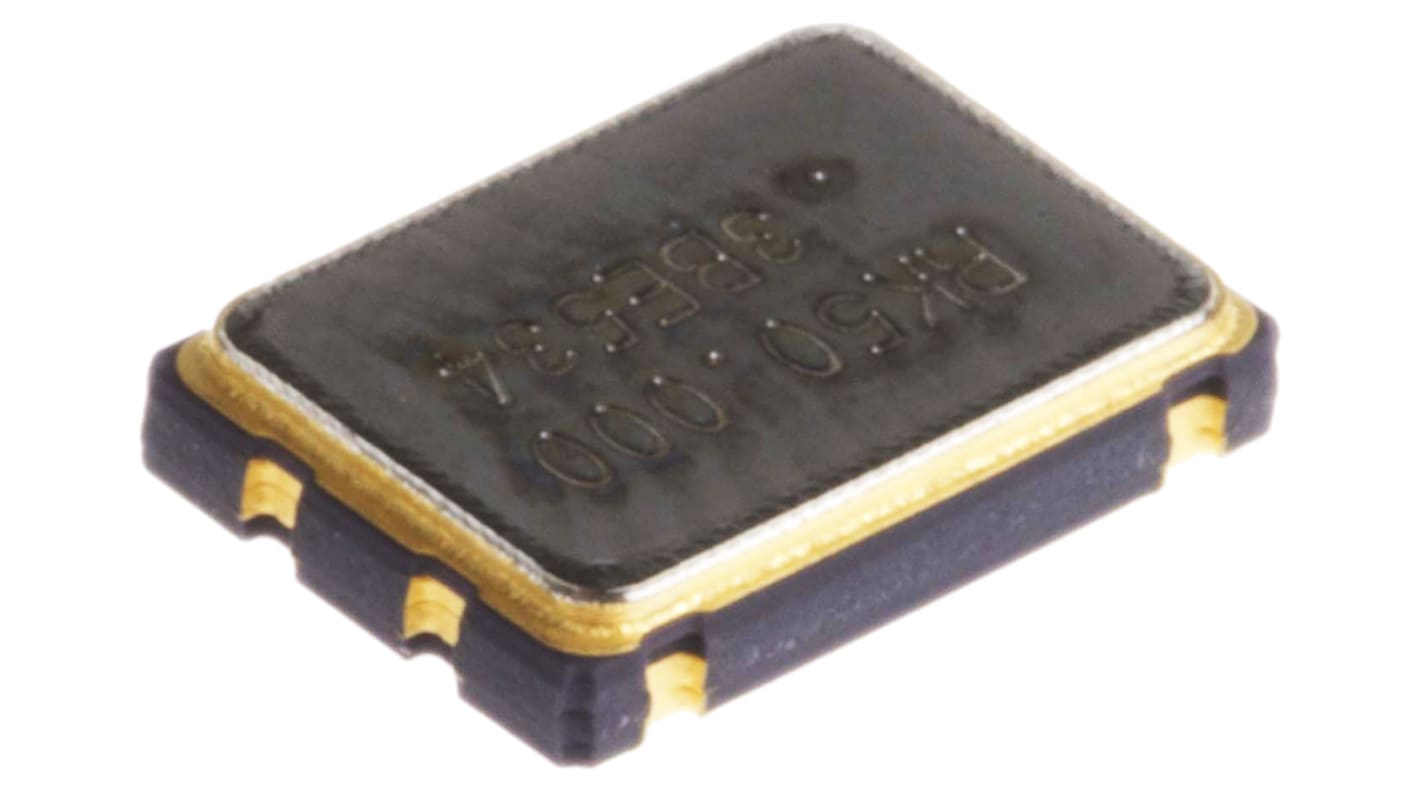 Oscillator, 50MHZ, ±50ppm CMOS/TTL SMD, 4 pines, 7 x 5 x 1.8mm Reloj