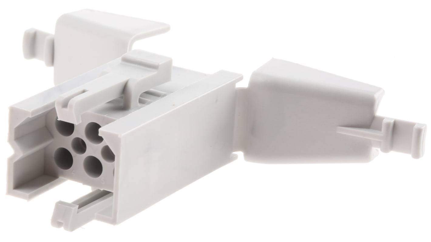 Conector de potencia Souriau SMS Macho de 6 vías, 220,0 V., 13A, IP40, Montaje de Cable