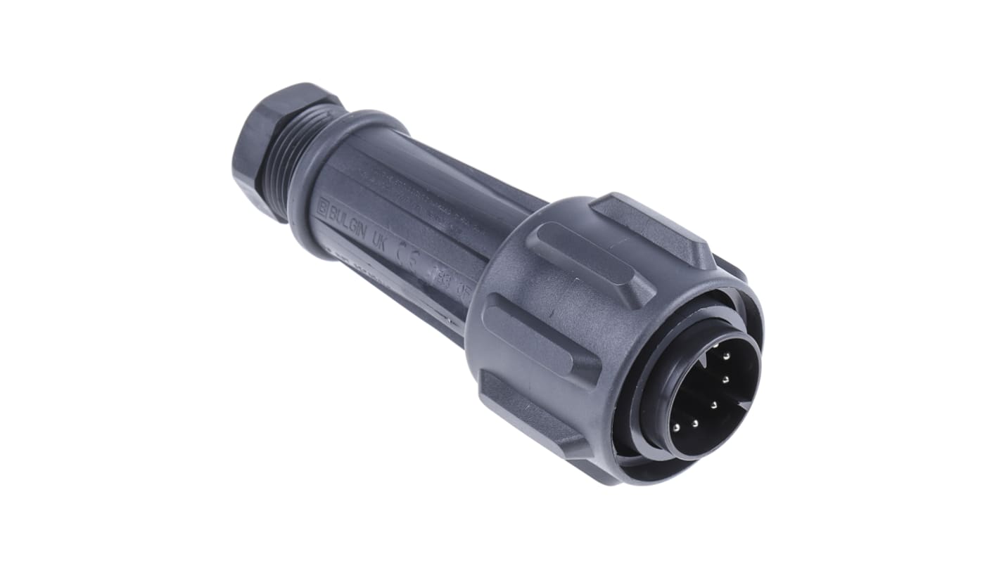 Bulgin Circular Connector, 10 Contacts, Cable Mount, Plug, Male, IP68, EXPlora EXP Series