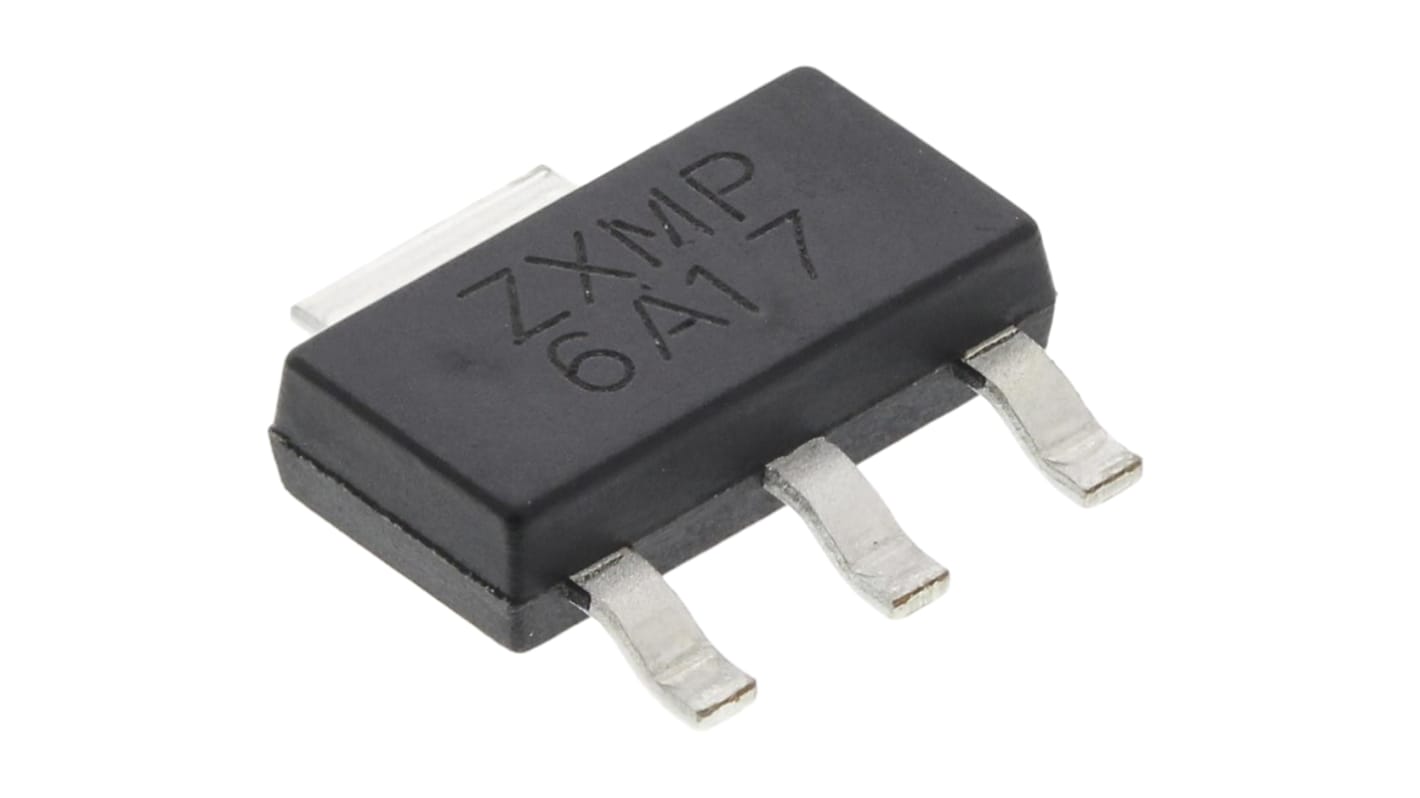 DiodesZetex Pチャンネル MOSFET60 V 4.3 A 表面実装 パッケージSOT-223 3 ピン