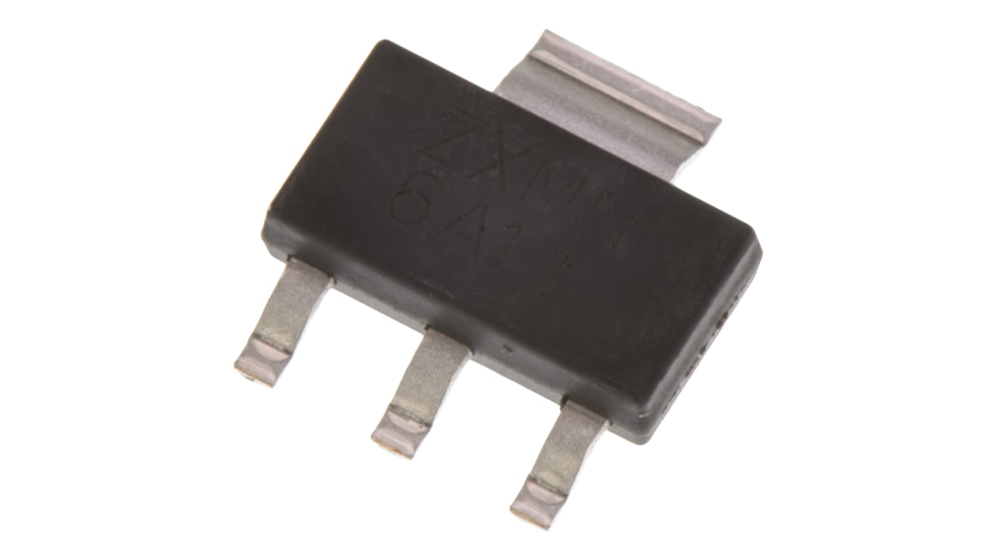 MOSFET DiodesZetex ZXMN6A11GTA, VDSS 60 V, ID 4,4 A, SOT-223 de 3 pines, , config. Simple