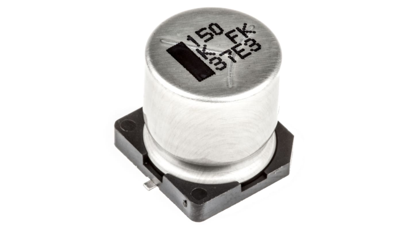 Panasonic 150μF Aluminium Electrolytic Capacitor 80V dc, Surface Mount - EEVFK1K151Q