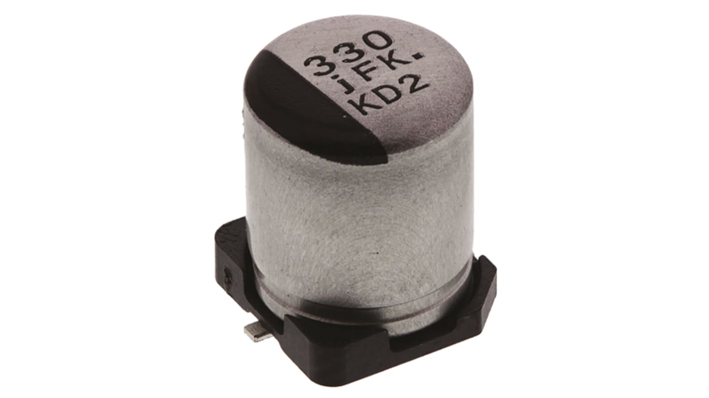 Panasonic 330μF Aluminium Electrolytic Capacitor 6.3V dc, Surface Mount - EEEFKJ331XAP