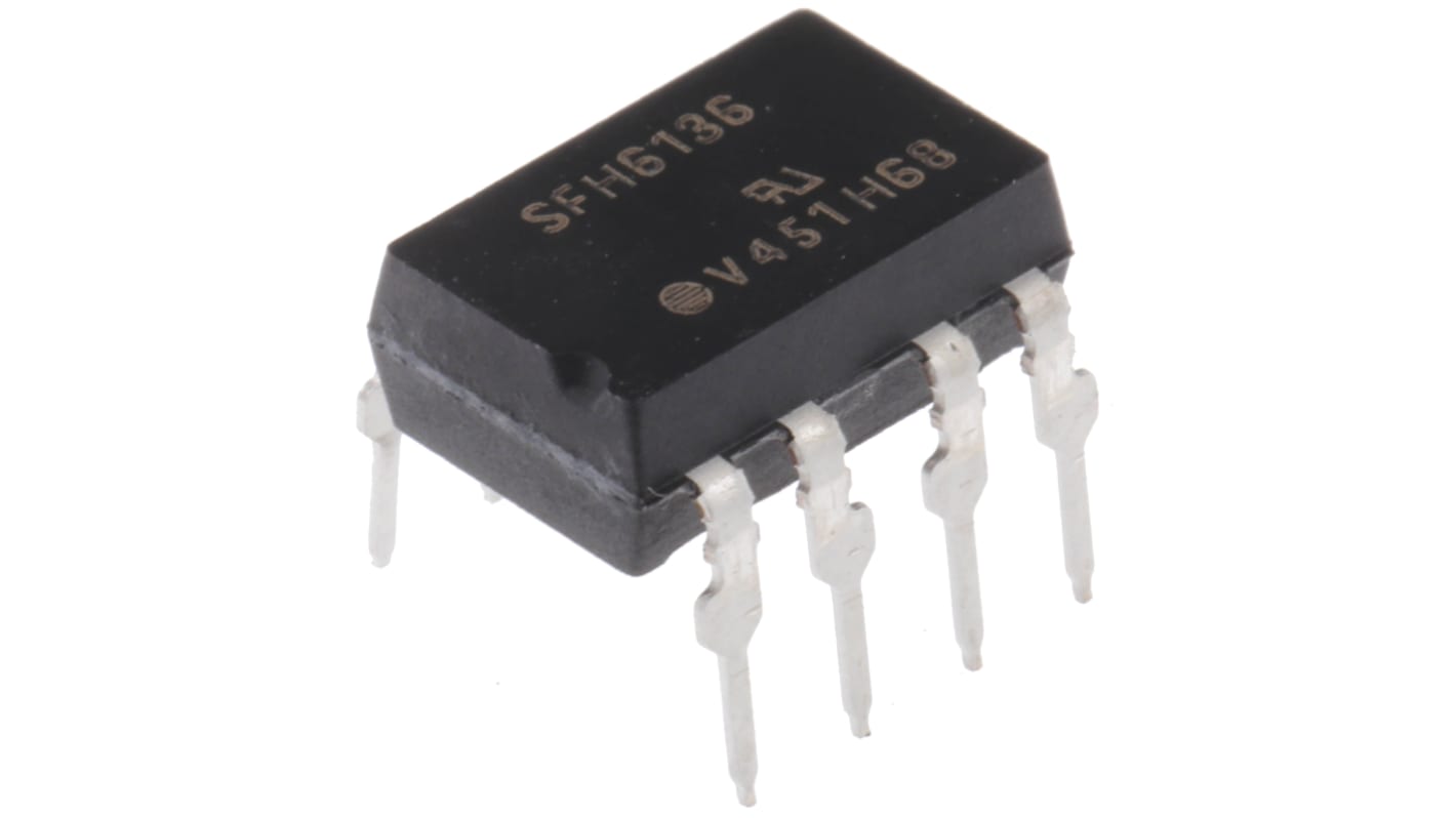 Vishay, SFH6136 DC Input Transistor Output Optocoupler, Through Hole, 8-Pin PDIP