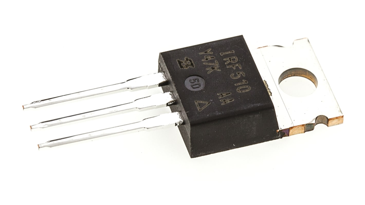 Vishay IRF510PBF N-Kanal, THT MOSFET 100 V / 5.6 A 43000 mW, 3-Pin TO-220AB