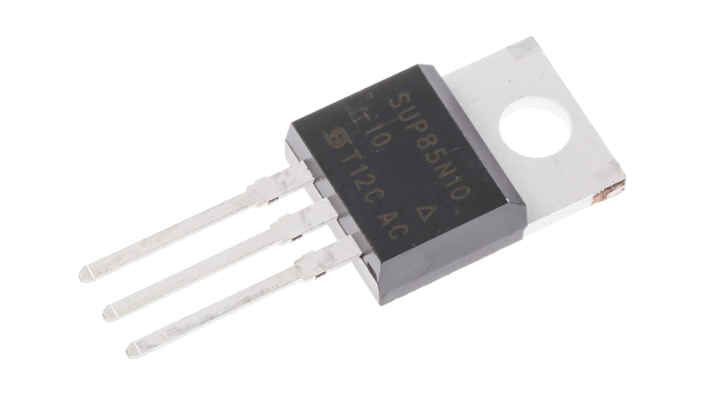 MOSFET Vishay, canale N, 10,5 mΩ, 85 A, TO-220AB, Su foro