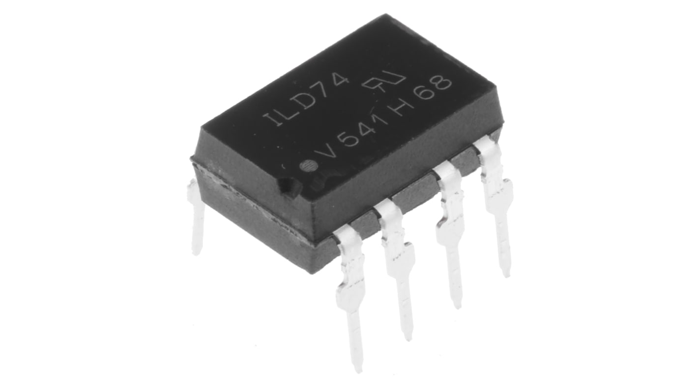 Optoacoplador Vishay ILD de 2 canales, Vf= 1.5V, Viso= 5300 V ac, IN. DC, OUT. Transistor, mont. pasante, encapsulado