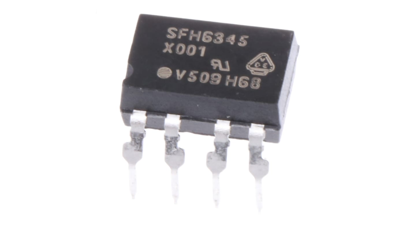 Vishay, SFH6345-X016 DC Input Transistor Output Optocoupler, Through Hole, 8-Pin PDIP