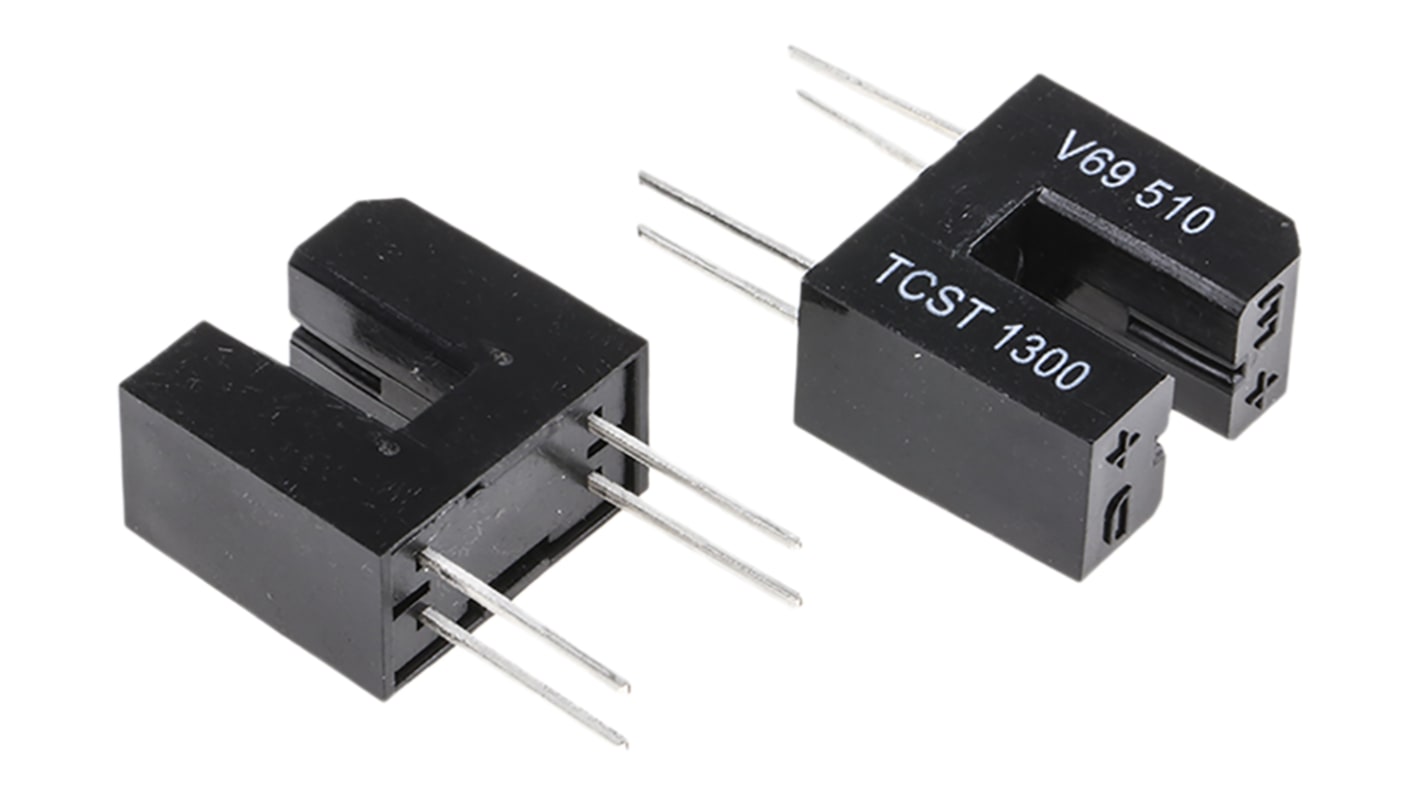 Vishay THT Phototransistor Gabel-Lichtschranke, Anstieg 10μs / Fallzeit 8μs, 4-Pin