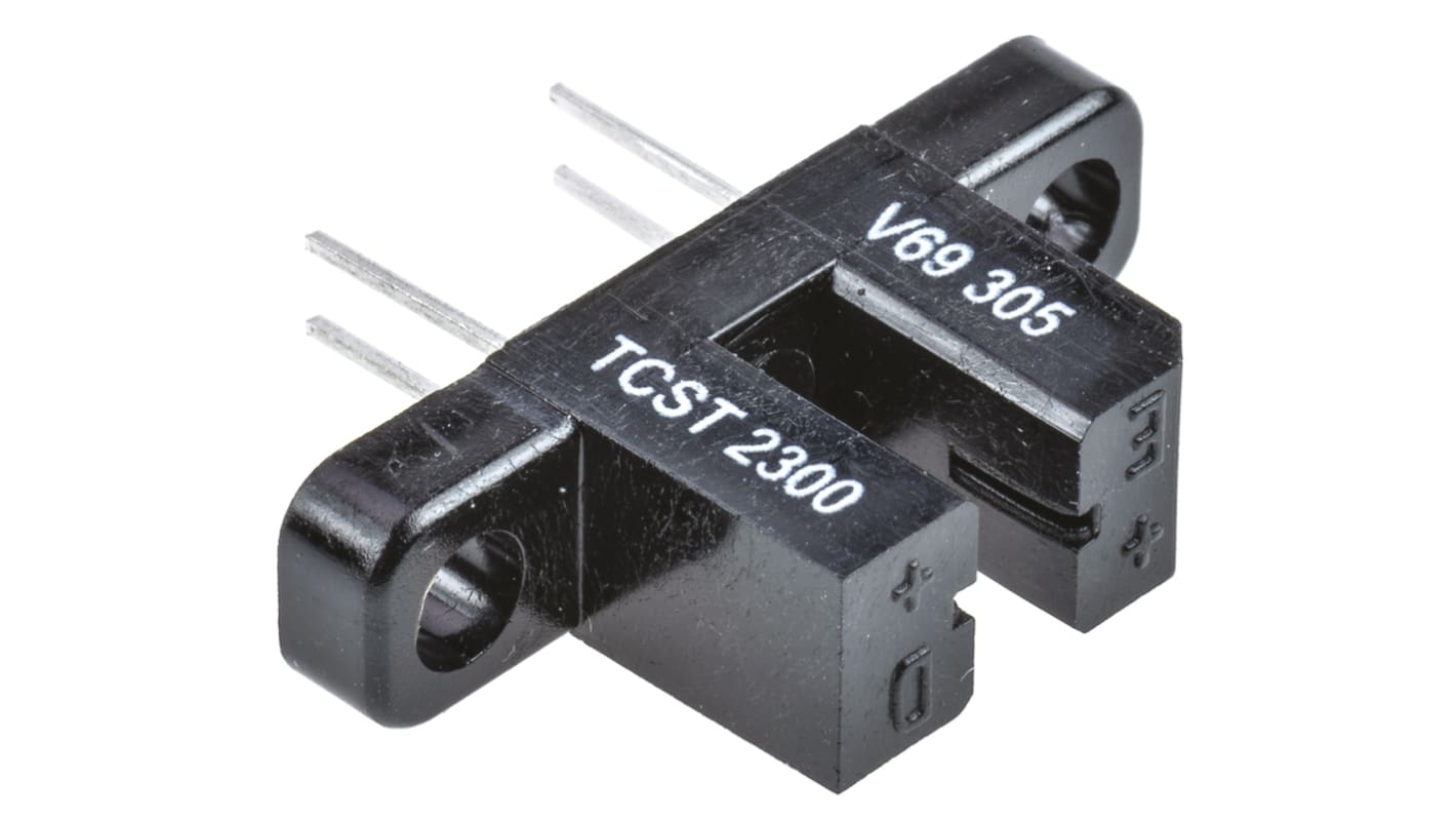 Interruptor óptico ranurado Vishay de 1 canal, ranura de 3.1mm, mont. pasante, de 4 pines, config. salida Fototransistor